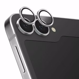 Uniq Optix Auminium Karastatud klaas jaoks Lens with Applicator jaoks Samsung Galaxy Z Flip 6 - Hõbedane