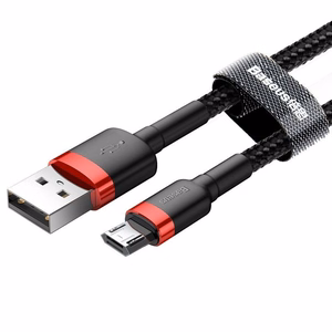 Baseus Cafule Micro USB cable 1.5A 2m (Punane+Must)