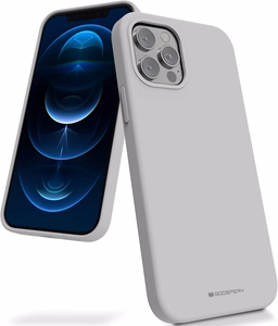 Ümbris Mercury Silicone Ümbris Apple iPhone 12/12 Pro stone color