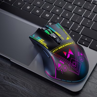 Wozinsky WMGB-3200 Juhtmevaba Optical Gaming Mouse with Built-in Rechargeable Battery 3200 DPI with RGB Lighting - Must