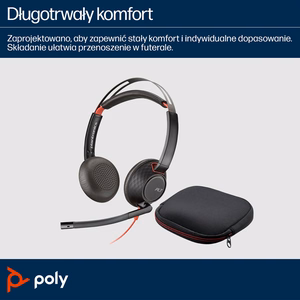 POLY Blackwire C5220 USB-C kõrvaklapid +sisseehitatud kaabel