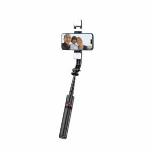 Tech-Protect L05S Bluetooth selfie pulk statiiv ja LED valgus must
