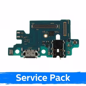 Charging Port Ühildub Samsung A405 A40 2019 Koos Flex / Plata 100% Original (Service Pack)