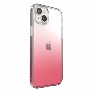 Speck Presidio Perfect-Clear + Ombre ümbris seadmele iPhone 15 Plus / 14 Plus, Microban mikroobivastase kaitsega, Clear / Vintage Rose Fade värvikombinatsioon