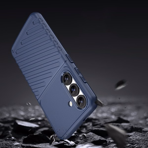 Thunder Ümbris Samsung Galaxy S25 Silicone Armored Ümbris - sinine