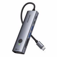 Adapter Essager "Instant 7 in 1" hall (In: Type-C)