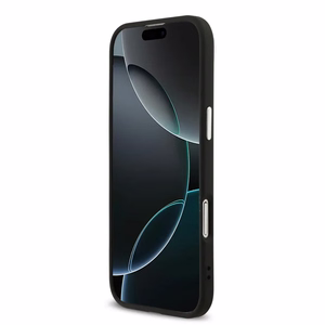 GUESS ümbris jaoks IPHONE 17 GUHCP17SP4G4SMCK (4G PU Leather Ümbris with Big 4G and Classic Logo and Hõbedane Metal Camera Frame) must