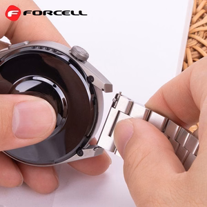 Strap to Samsung Galaxy Watch Forcell F-Design FS06 steel clasp 22 mm hõbedane