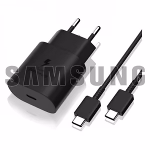 Laadija Samsung EP-TA800B must 25W (koos pakendiga) + Type-C kaabel