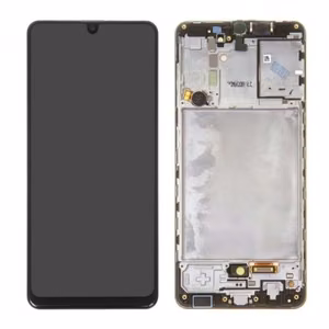 LCD ekraan sobib Samsung A315 A31 must raamiga HQ