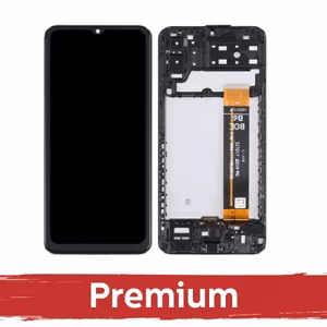 Samsung A137 A13 (2022) mudeliga ühilduv LCD-ekraan, must, raamiga, originaalvaruosana