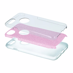 Glitter 3in1 ümbris jaoks iPhone 7 / 8 / SE 2020 / SE 2022 roosa
