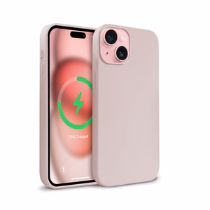 Crong Color Cover Magnetic MagSafe ümbris seadmele iPhone 15, liivaroosa