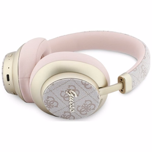 Juhtmevabad kõrvaklapid Guess ENC 4G Gold Script Metal, roosad