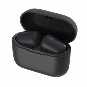 Savio TWS-09 IPX5 juhtmevabad in-ear kõrvaklapid muusikaks Bluetooth mustad