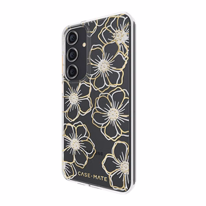 Case-Mate Floral Gems ümbris seadmele Samsung Galaxy S24+, kuldne
