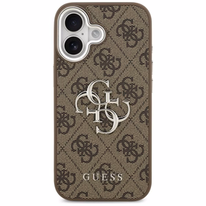 Guess 4G Big 4G Classic Logo ümbris jaoks iPhone 17 - brown and hõbedane