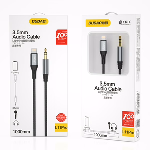 Dudao audio kaabel Lightning - mini jack 3.5mm 1m hall (L11PRO)