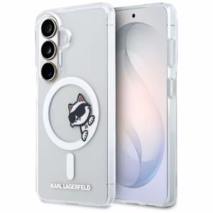 Karl Lagerfeld Case for Samsung S26 KLHMS26S6HCPSCT (Magnetic IML Peekaboo Choupette) Transparent