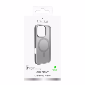 Puro Gradient MagSafe Silicone Ümbris jaoks iPhone 16 Pro - Hõbedane
