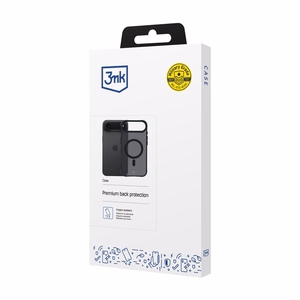 3mk Smoke MagCase jaoks iPhone 17 Air - Must Semi-Läbipaistev