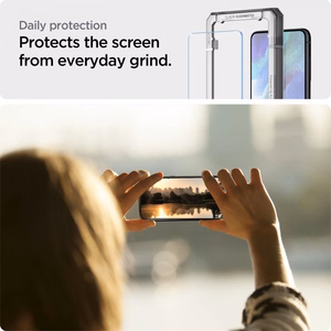 Spigen ALM Glas.tR karastatud klaas Samsung Galaxy S21 FE jaoks - 2 tk.