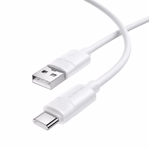 Borofone kaabel BX123 Leya - USB ja tüüp C - 36W 3A 1 meeter valge