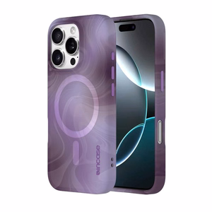Incase Halo Case MagSafe'i toega ümbris iPhone 16 Pro-le, Oil Slick Lilac värvitoonis