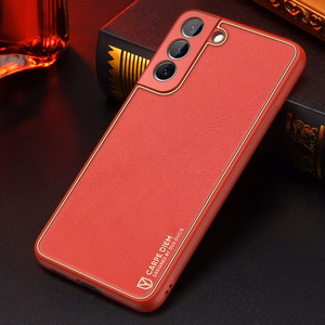 Dux Ducis Yolo elegant cover made of ecological leather for Samsung Galaxy S22 + (S22 Plus) red