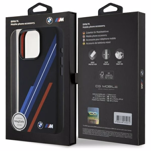 BMW Silicone Random Lines MagSafe Ümbris jaoks iPhone 16 Pro Max - must