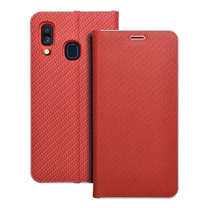 LUNA Book Carbon jaoks SAMSUNG A40 punane