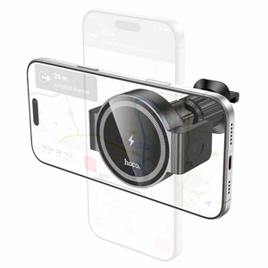Car charger-holder Hoco HW35 MagSafe 15W (air vent) black