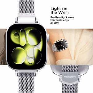 SPIGEN WBM4 rihm APPLE WATCH 8 / 9 / 10 / 11 / SE (40 / 41 / 42 MM) hõbedane