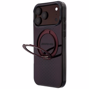 Mercedes AMG IML Double Layer Urban Line ümbris seadmele iPhone 18 Pro Max / 17 Pro Max, rõngastoega, MagSafe-ühilduv – bordoopunane