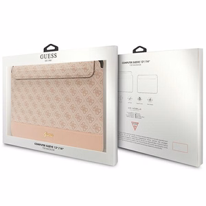 Guess 4G Stripe Metal Logo ümbris jaoks a 14" laptop - roosa