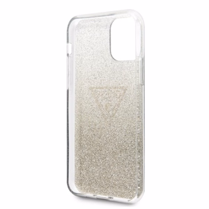 Guess GUHCN65SGTLGO kõva ümbris iPhone 11 Pro Max Glitter Triangle – kuldne