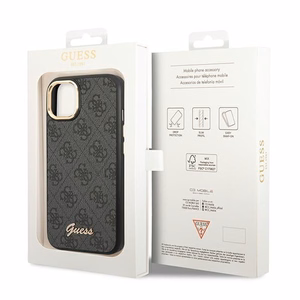 Guess GUHCP14SHG4SHK iPhone 14 6.1 "must / must hard ümbris 4G Vintage kuldne Logo