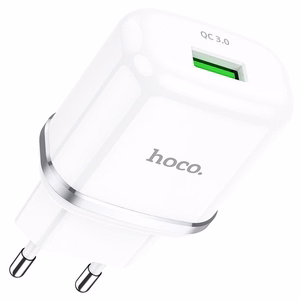 Phone Laadija Hoco USB A QC3.0 3A 18W N3 valge