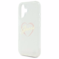 Guess IML Heart Ümbris jaoks iPhone 16 plus - läbipaistev
