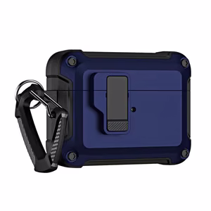 Airpods 4 Pro Armor Ümbris with Carabiner - sinine