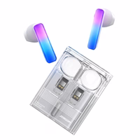 TWS Joyroom JR-TC1 IceLens Series juhtmevaba kõrvaklapid with LED lights - valge