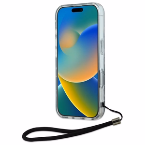 Karl Lagerfeld Zebra With Cord iPhone 16 Plus Ümbris - lilla