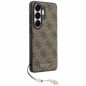 Guess чехол 4G Classic Logo Charm MagSafe для Samsung Galaxy S26 Ultra коричневый