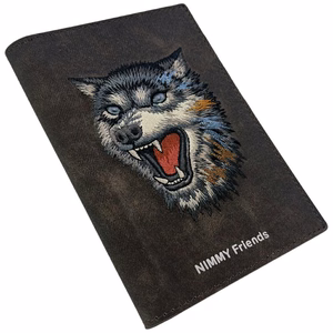 Nimmy Raptor Wolf Passport/Wallet Ümbris - Brown