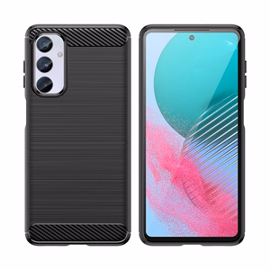 Flexible carbon pattern ümbris jaoks Samsung Galaxy M54 Carbon Ümbris - must