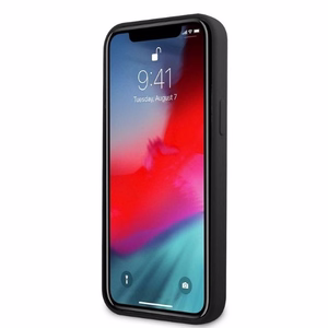 AMG Silicone Big Logo ümbris jaoks iPhone 12 Pro Max - must