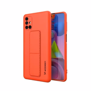 Wozinsky Kickstand Case silikoonist ümbris koos statiiviga Samsung Galaxy M51 jaoks punane