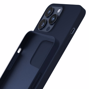 3mk Silicone Ümbris jaoks iPhone 15 Pro - Tumesinine
