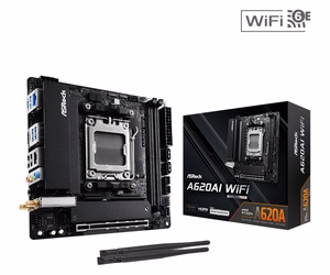 Asrock A620AI WiFi emaplaat AMD A620A Socket AM5 mini ITX