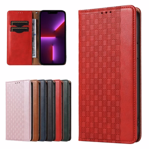 Magnet Strap Ümbris jaoks Samsung Galaxy S23+ Flip Wallet Mini Lanyard Stand punane